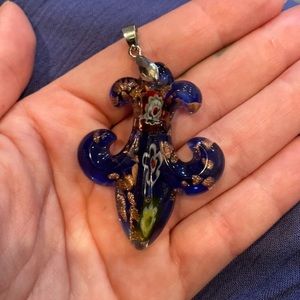 Fleur De Leah Glass Necklace Charm